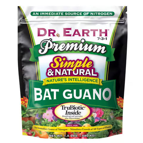 Dr. Earth® Premium Organic Bat Guano 10-3-1 - 1.5lb