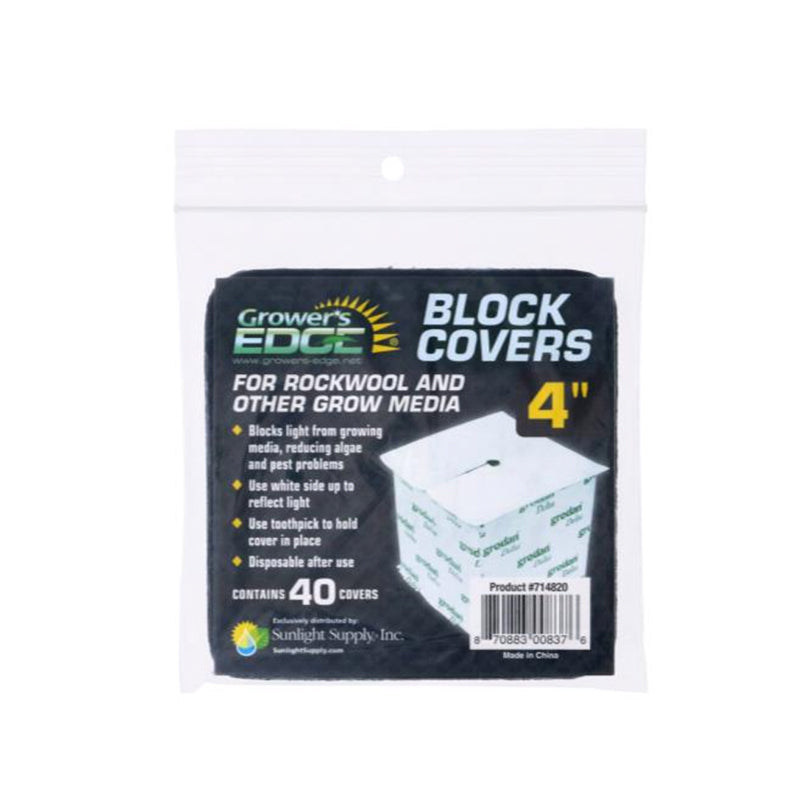 Growers Edge® Block Covers 4 in (40/Pack)