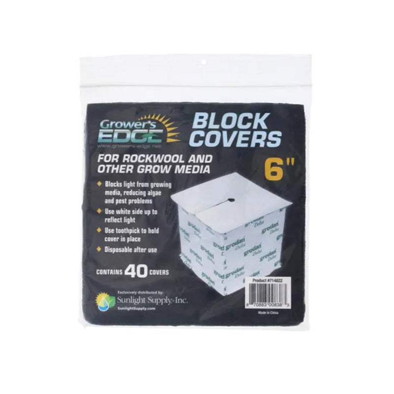 Growers Edge® Block Covers 6in (40/Pack)