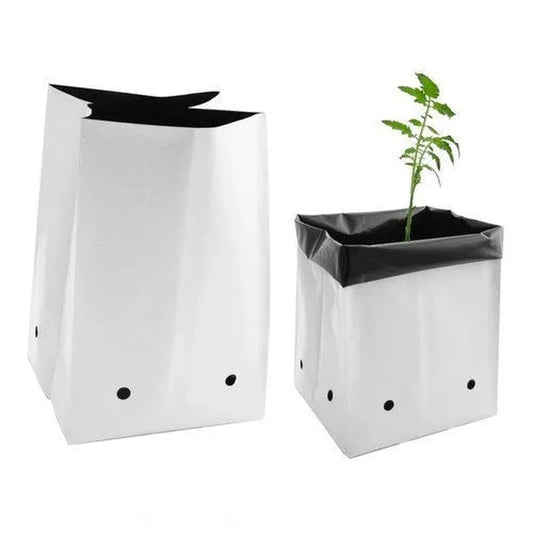 Grow Bags Reversible Black/White Plastic, 1 Gallon, 100pk