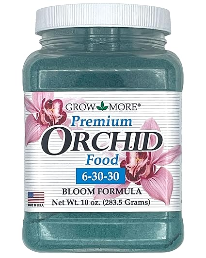 Grow More Premium Bloom Formula 6-30-30 Orchid Food Fertilizer - 10oz