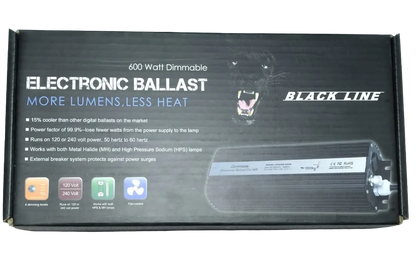 Black Line 600 Watt Dimmable Electronic Ballast 120/240V