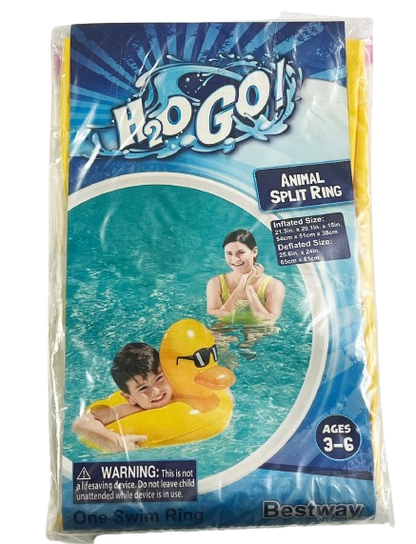 H20Go! Animal Split Ring Inflatable Pool Floatie, ages 3-6