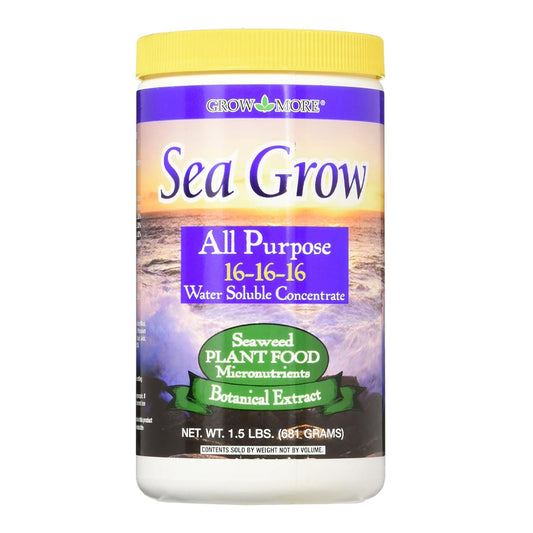 Grow More Sea Grow All Purpose Plant Food 16-16-16 1.5lb