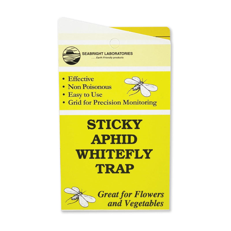 Seabright Laboratories, Sticky Aphid/Whitefly Traps, Yellow, 5 Pack