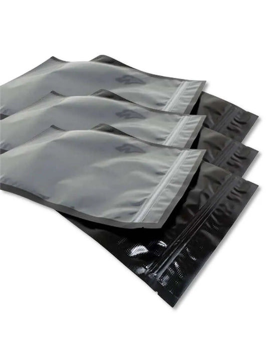 SYMBYS StashBags – 11.5″ x 24″ Black & Clear Pre-Cut Vacuum Seal Bags w/Zipper (50ct)