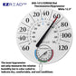 EZREAD® IN Dial Thermometer with Hygrometer, 12.5inch