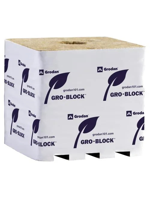 Grodan® PRO Delta 10 Gro-Blocks™ 4x4, (NEW IMPROVED) (Case)