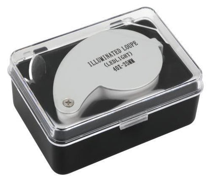 Growers Edge® Illuminated Magnifier Loupe with clip 40x