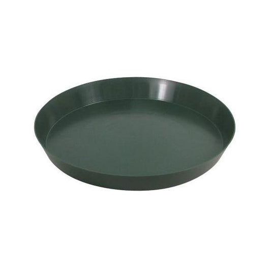 Green Premium Plastic Saucer 10in