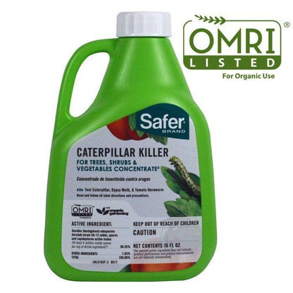 Safer® Brand 16oz Caterpillar Killer II Concentrate OMRI Listed® For Organic Use