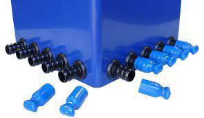 Greentree 3/4 Inch Barbed Fitting End Cap (Blue)