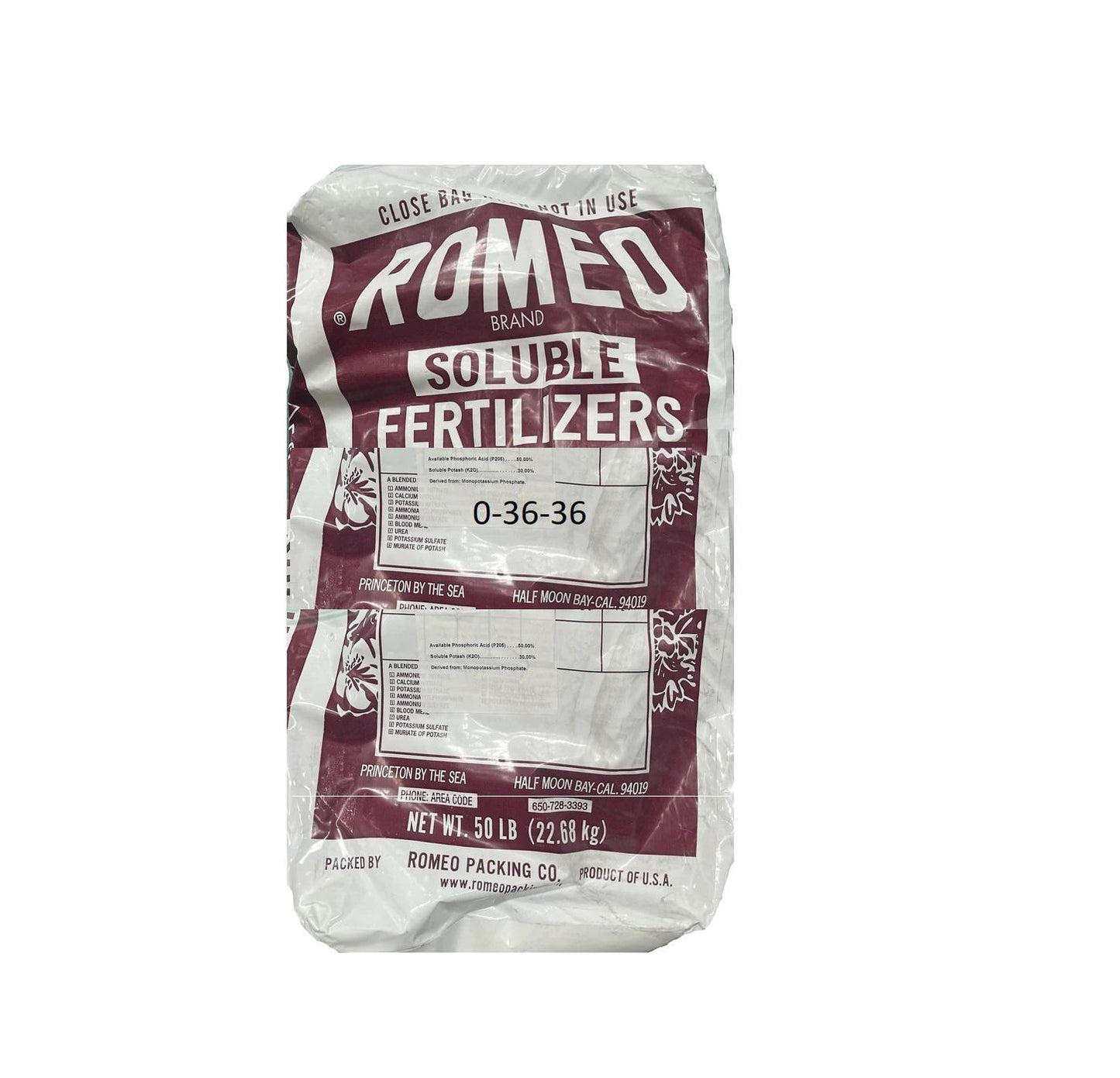 Romeo Soluble Fertilizer (0-36-36) 50lb